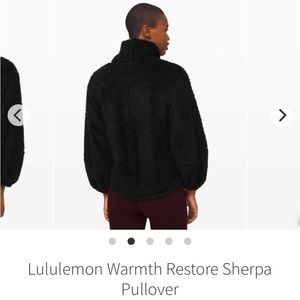 Lululemon Warmth Restore Sherpa Pullover xs/s